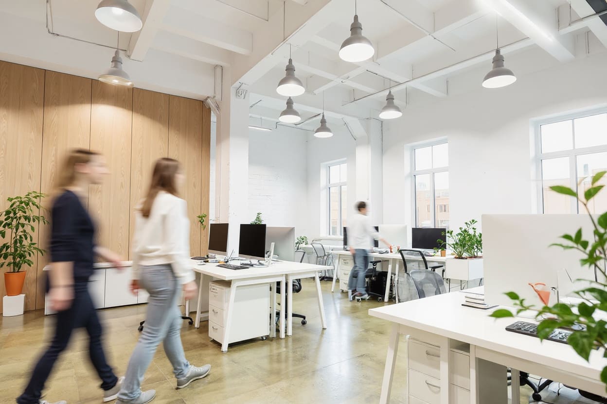 Kontor med högt tempo